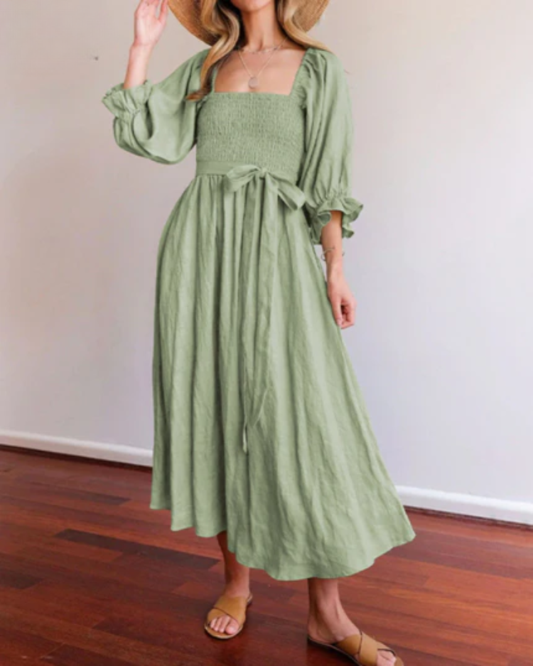 Diana | Kleid mit Rüschenärmeln