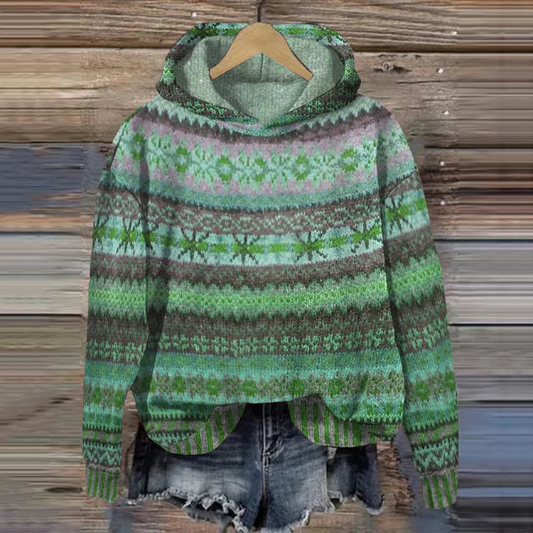 Gabrielle | Ethnisch-retro Kapuzenpullover