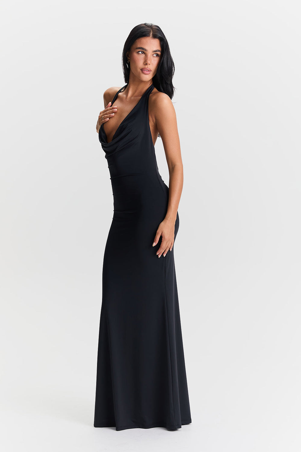 Valeria | Kleid mit Wasserfallausschnitt