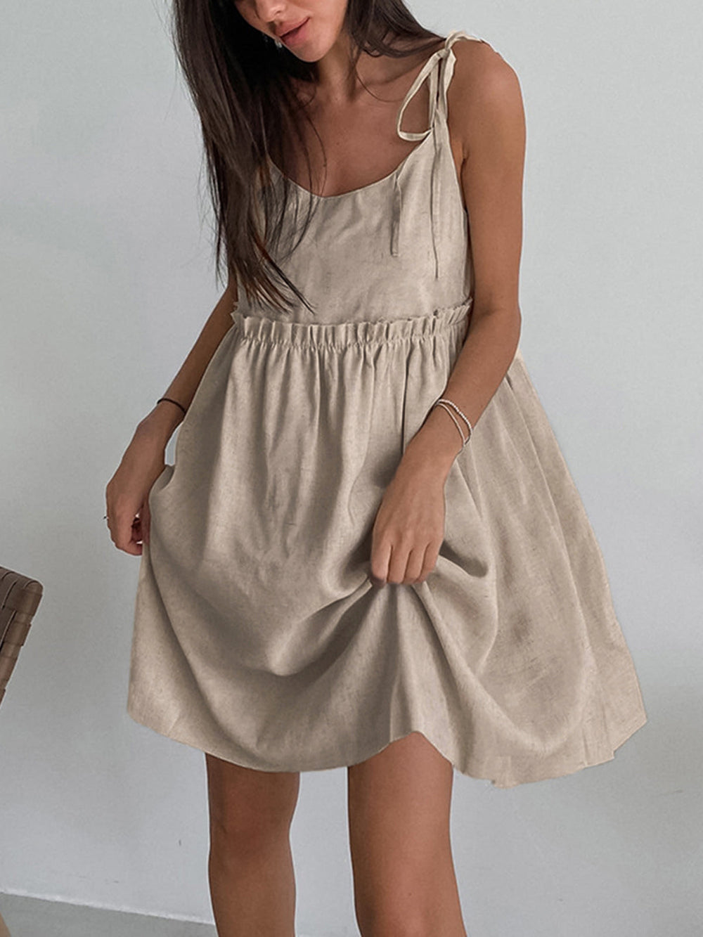 Maica | Preppy Ärmelloses Minikleid