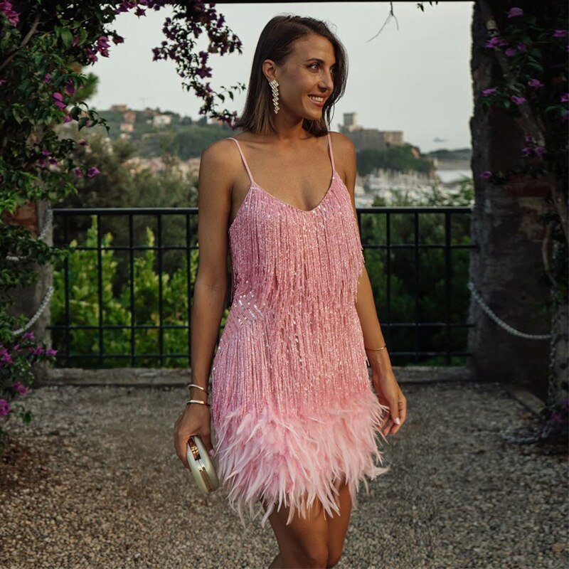 Sorvaya | Glamouröses Federkleid