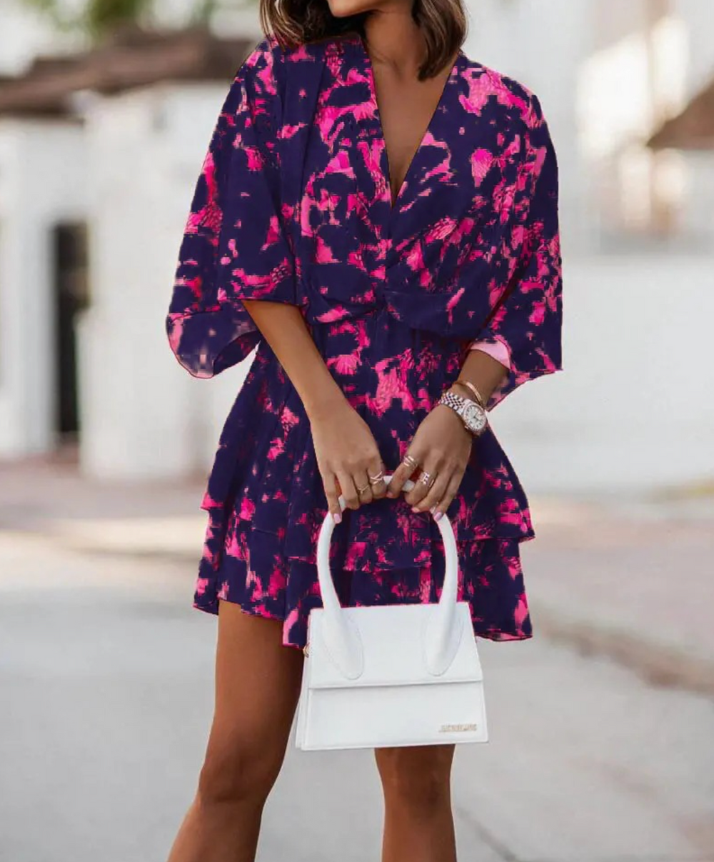 Valeria | Bohemian Blumen-Minidress