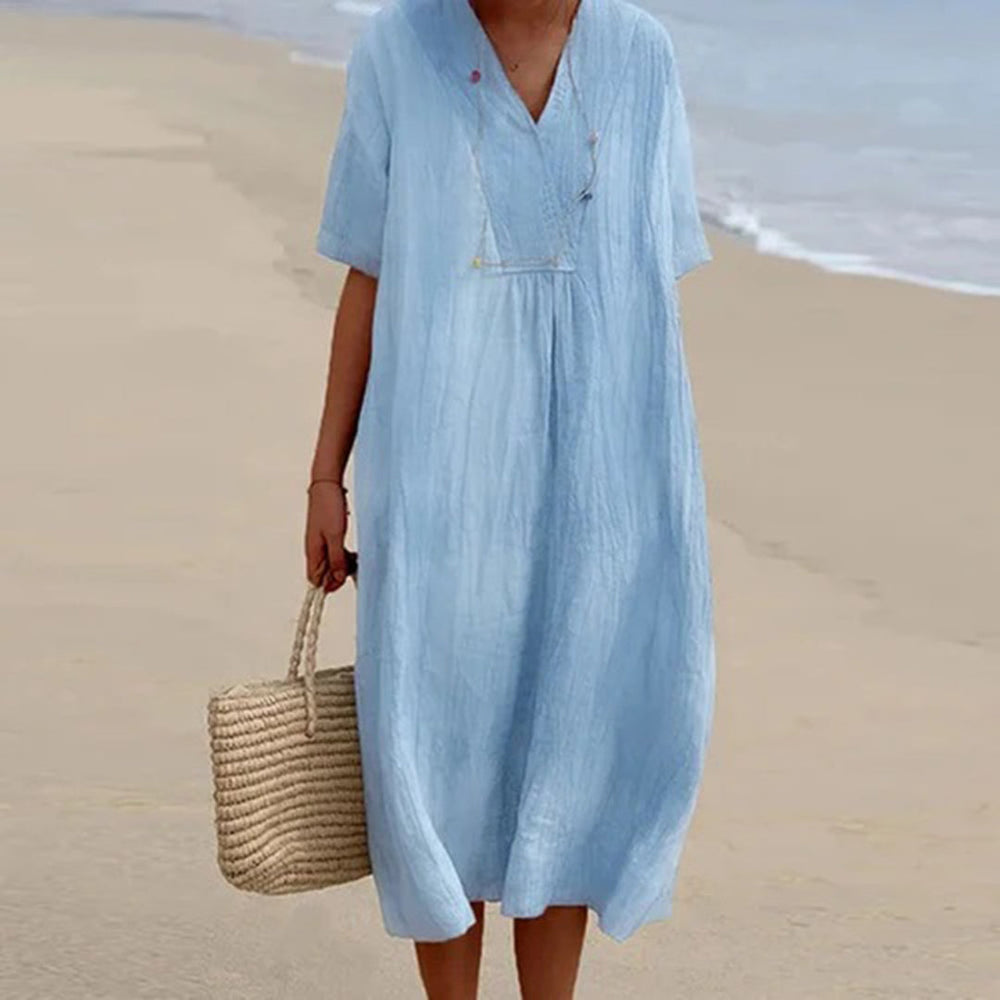 Kendra | Locker geschnittenes Midi-Kleid im Casual-Stil
