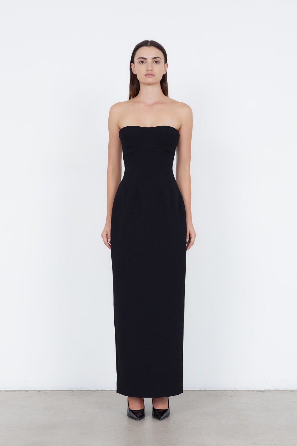 Coriva | Trägerloses Maxikleid
