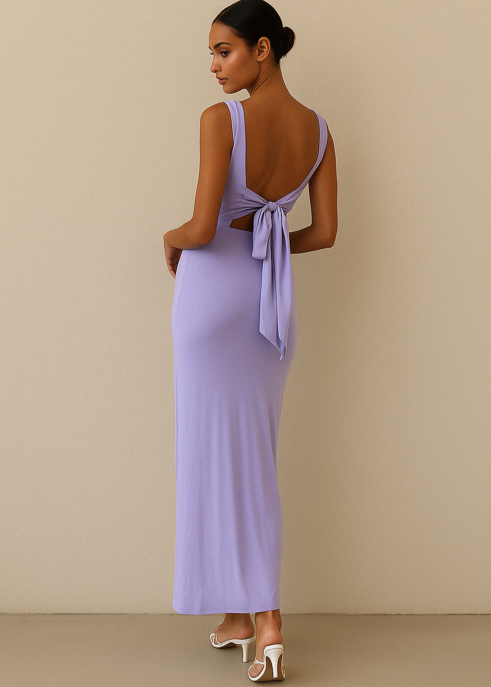 Eline | Hübsches Kleid mit Schleife und Schlitz
