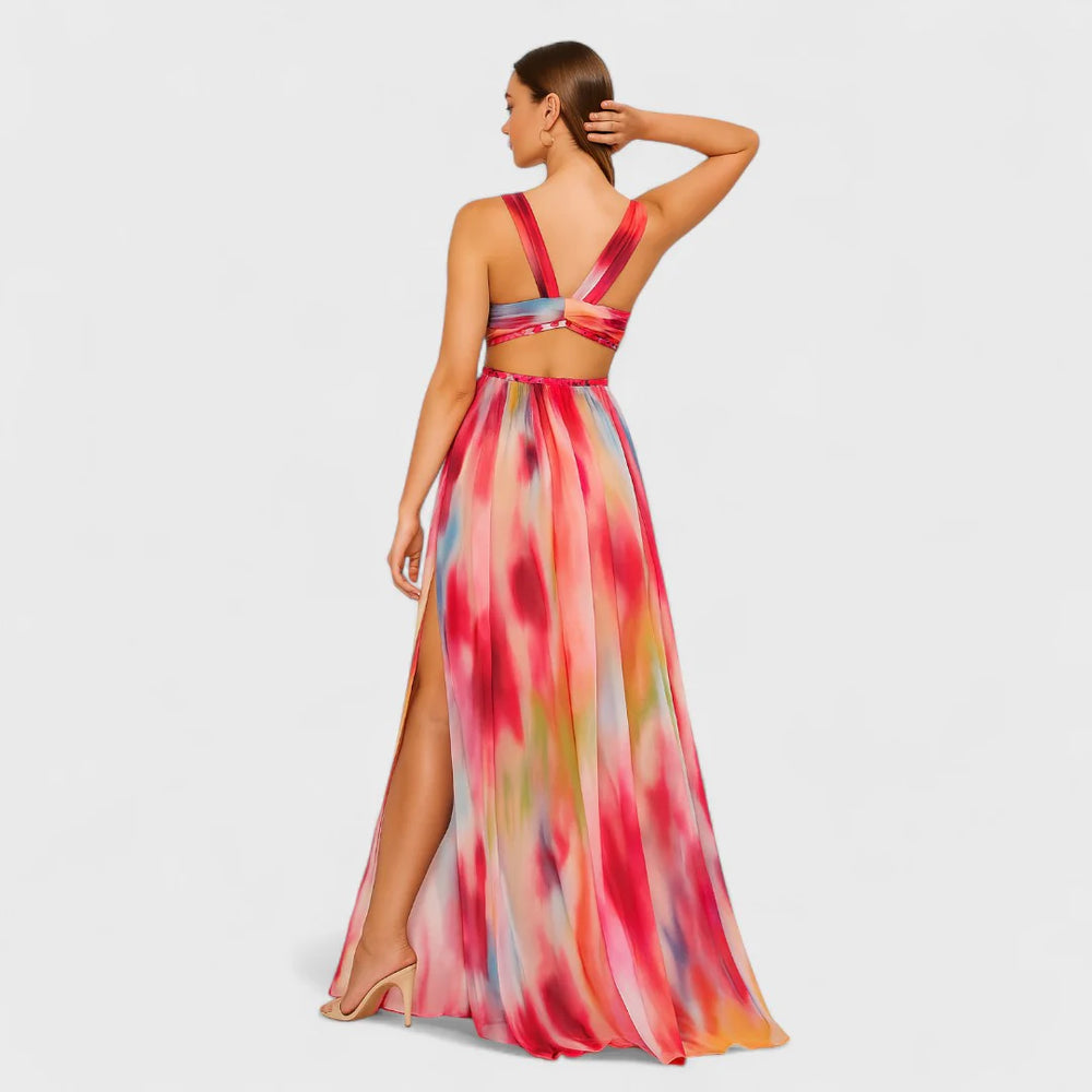 Freya | Gemaltes Maxi-Kleid