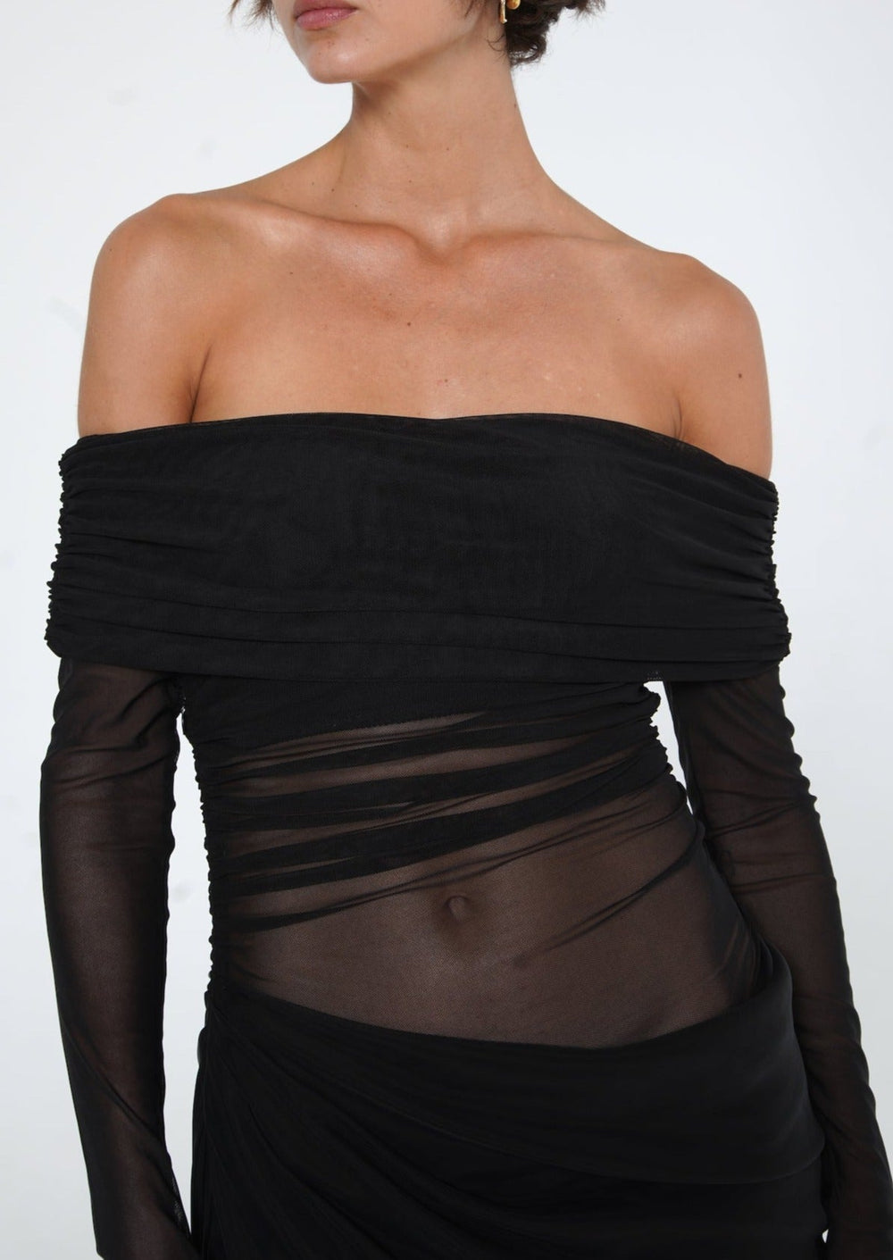 Lydia | Maxikleid mit drapiertem Rücken