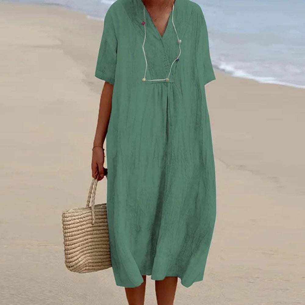 Kendra | Locker geschnittenes Midi-Kleid im Casual-Stil