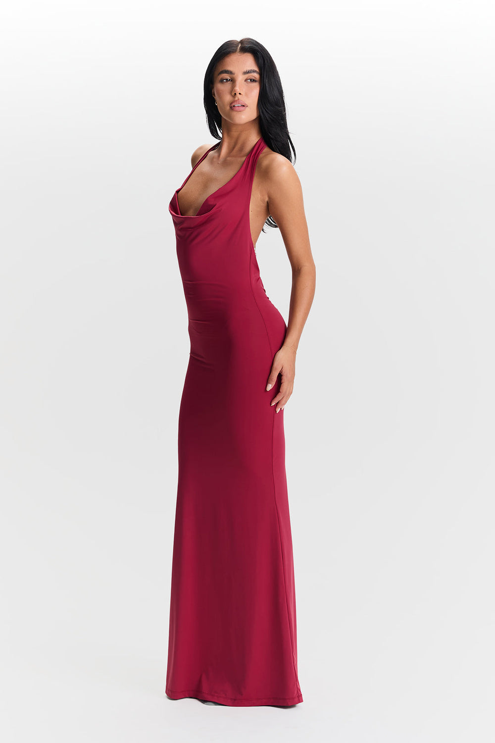 Valeria | Kleid mit Wasserfallausschnitt