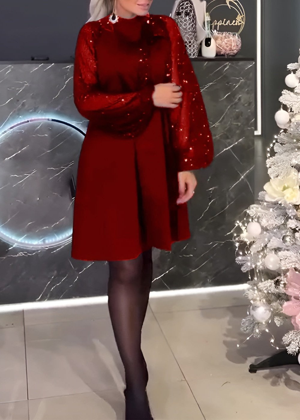 Isla | Pulloverkleid mit langen Ärmeln