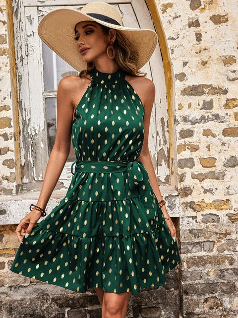 Gina | Gepunktetes Designkleid