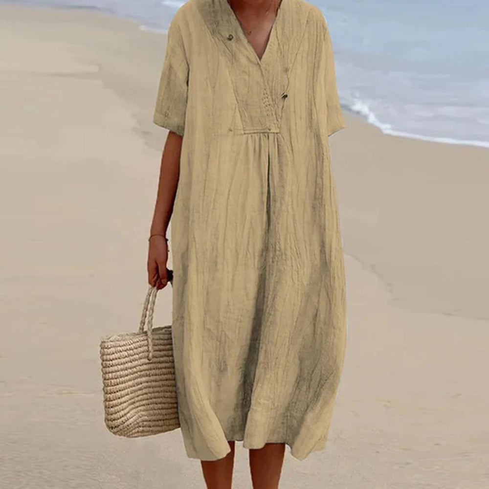 Kendra | Locker geschnittenes Midi-Kleid im Casual-Stil