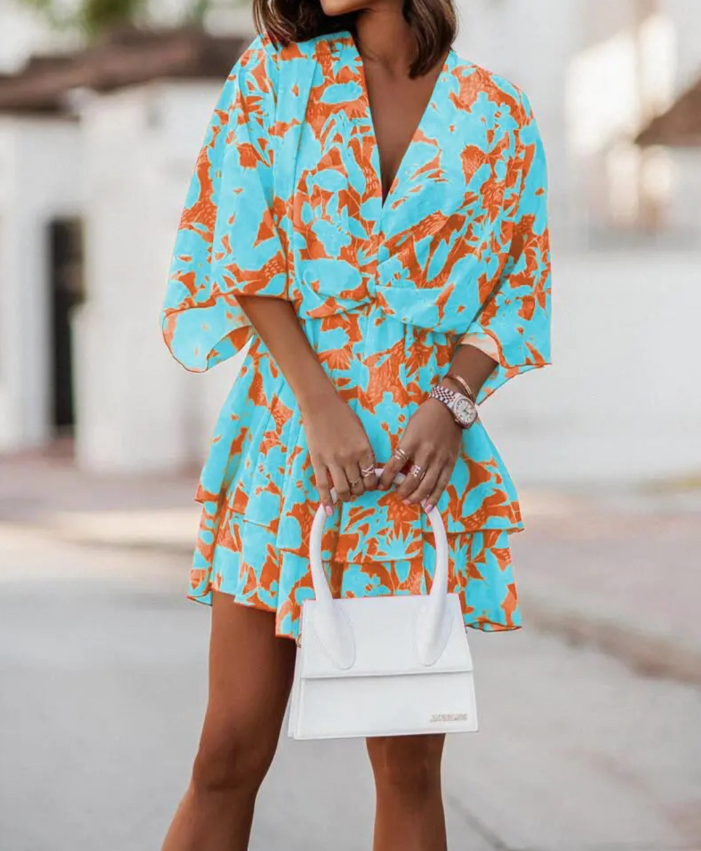 Valeria | Bohemian Blumen-Minidress