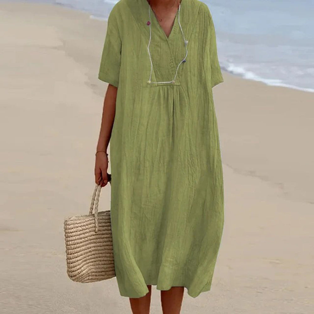 Kendra | Locker geschnittenes Midi-Kleid im Casual-Stil