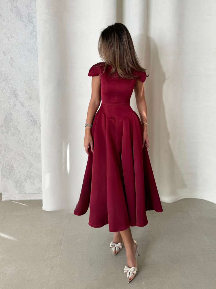 Elora | Plissiertes Midikleid