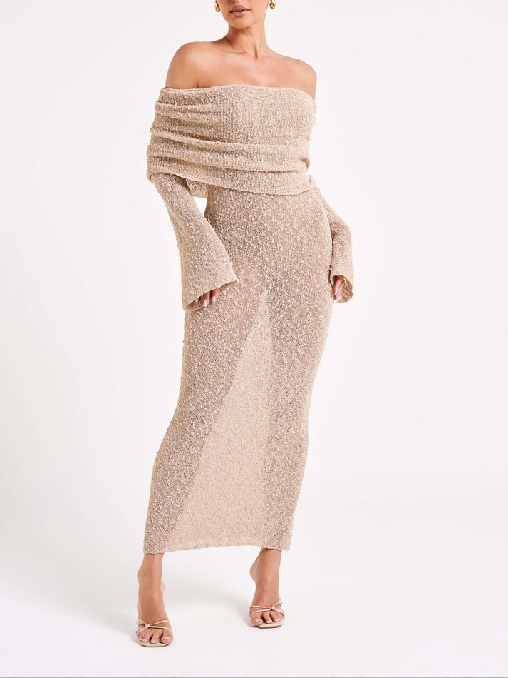 Kenvira | Schulterfreies Kleid