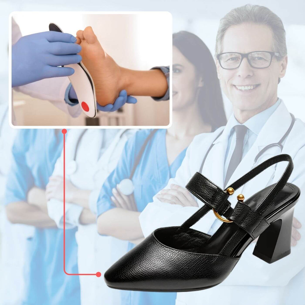 Meya | Orthopädische bequeme Sandalen mit Absatz