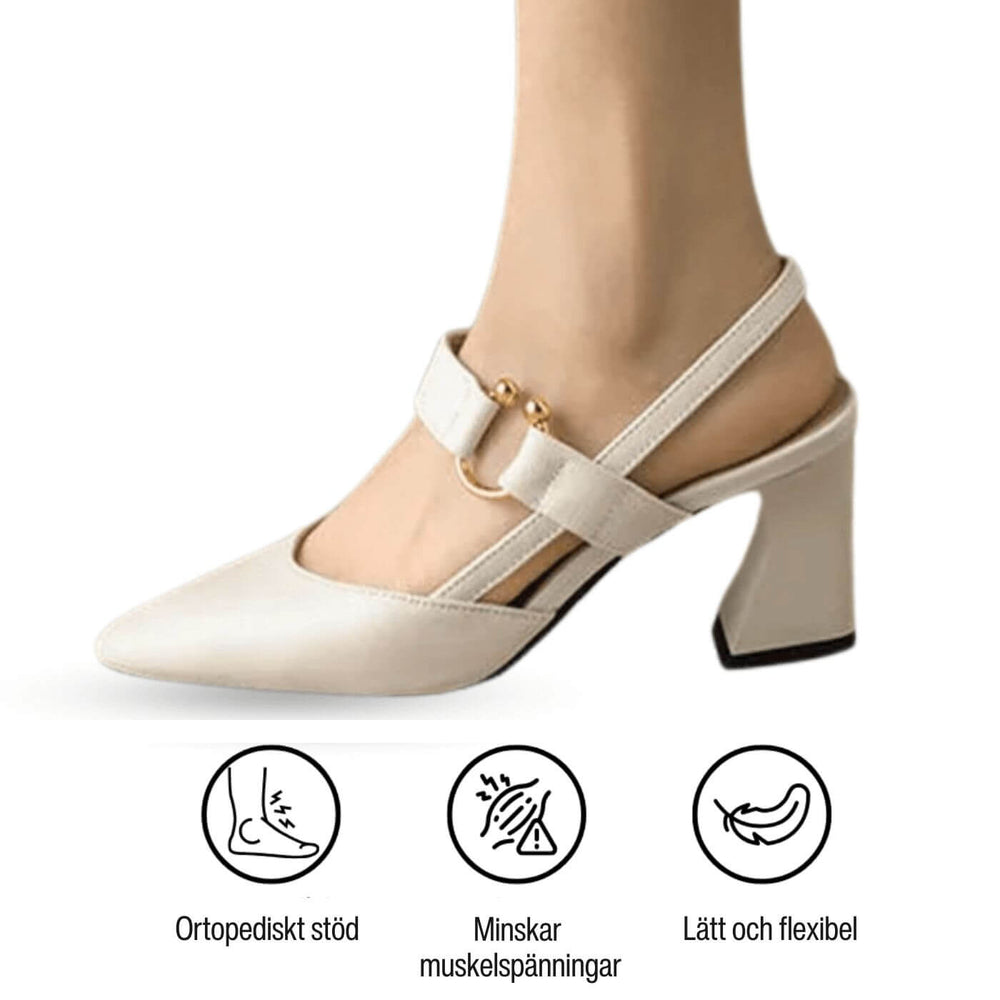 Meya | Orthopädische bequeme Sandalen mit Absatz