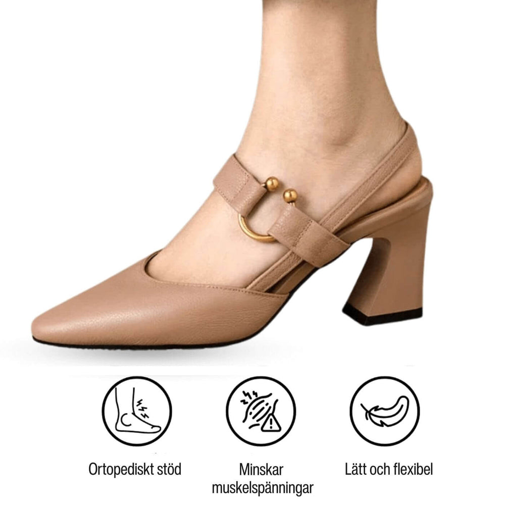 Meya | Orthopädische bequeme Sandalen mit Absatz