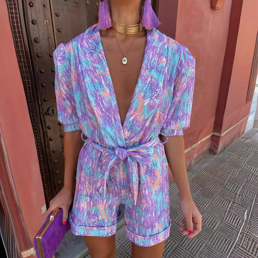 Christa | Taillierter Playsuit
