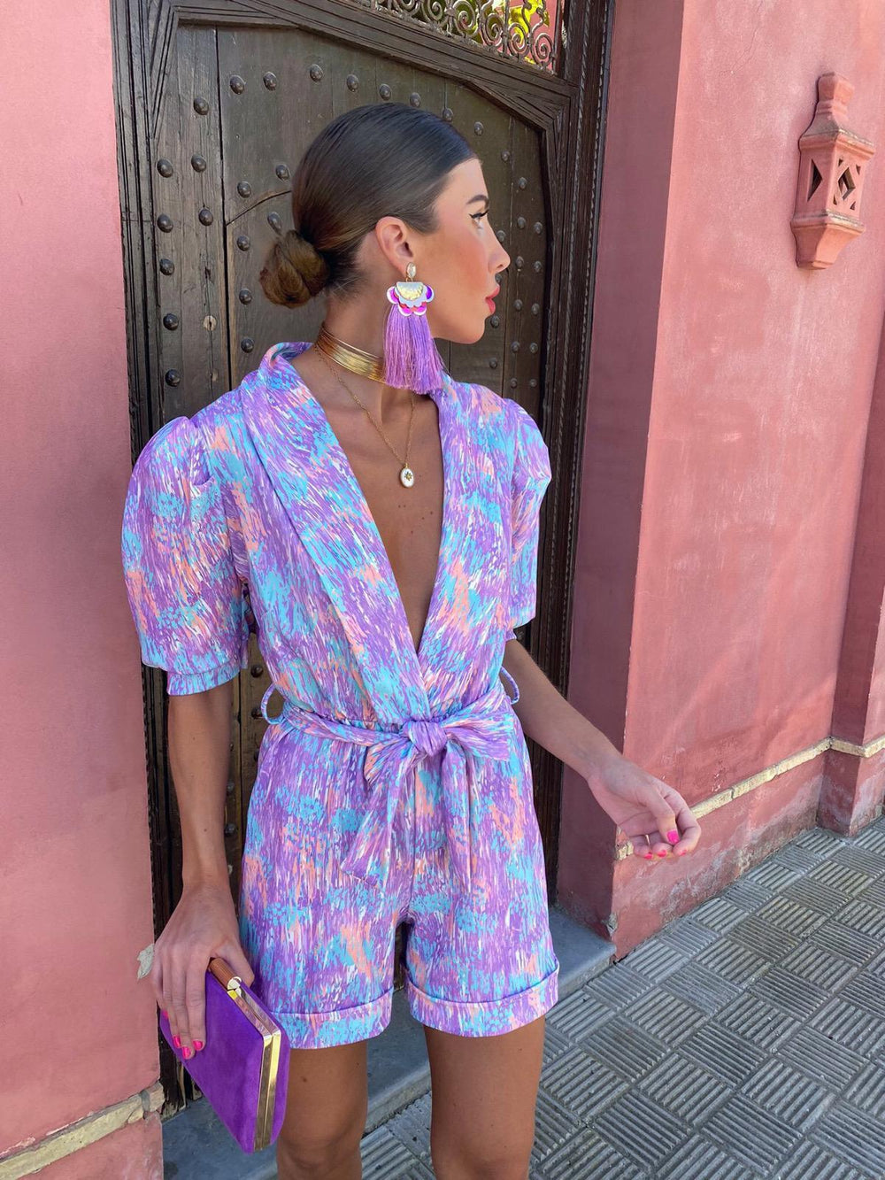 Christa | Taillierter Playsuit