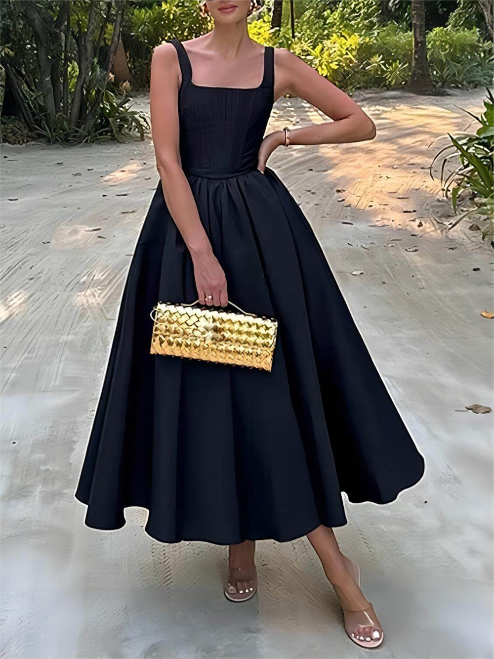 Patricia | Elegantes A-Linien-Midikleid