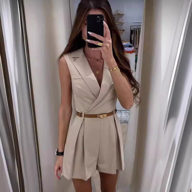 Delaney | Elegant Belted Jumpsuit