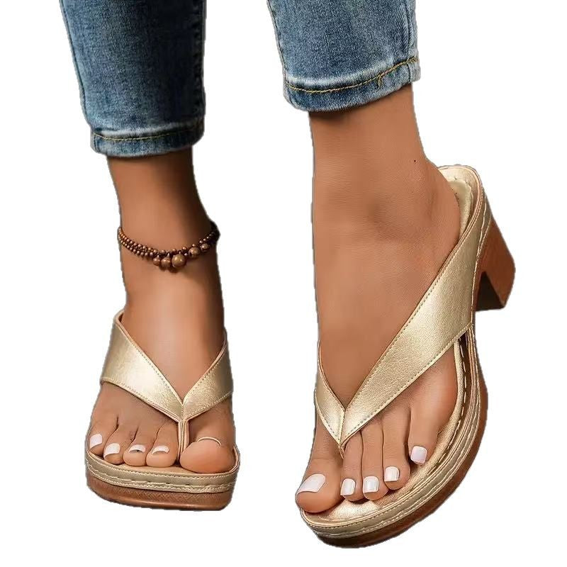 Clara | Dicker Absatz Orthopädische Sandalen