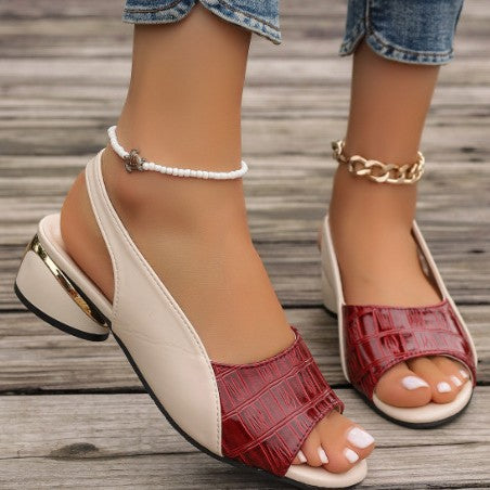 Leonie | Bequeme Blockabsatz Sandale