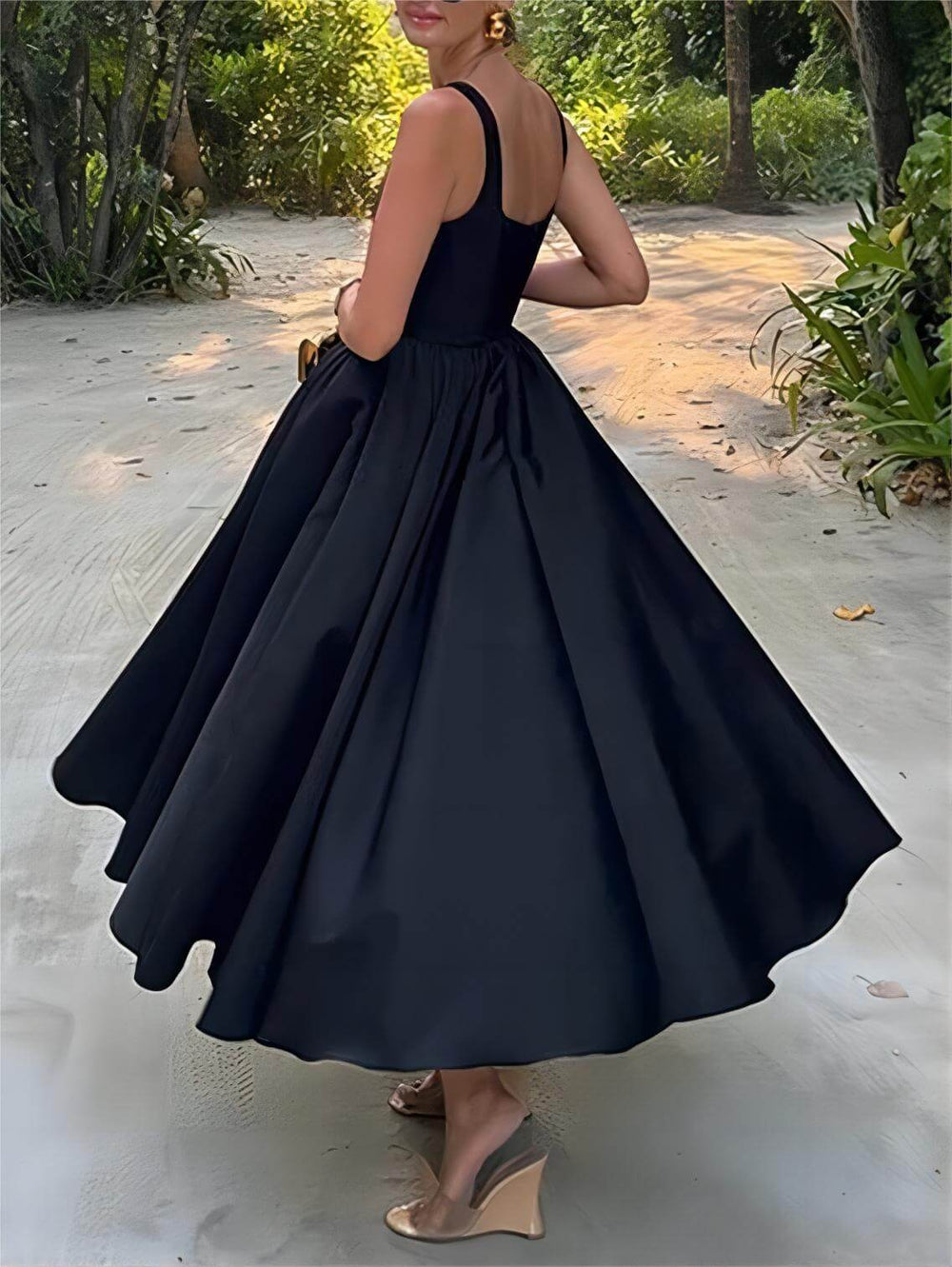 Stilvolles und elegantes Off-Shoulder schulterfreies ärmelloses Maxikleid