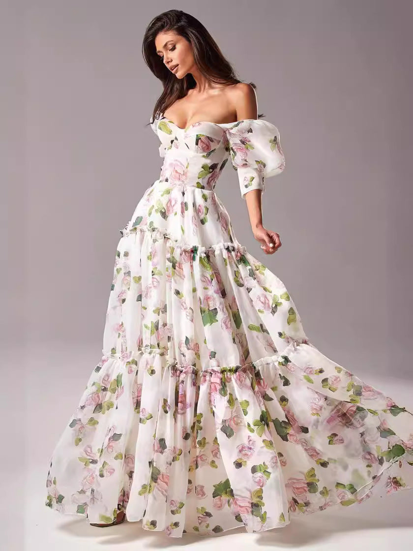Natalia | Strahlendes Blumenkleid