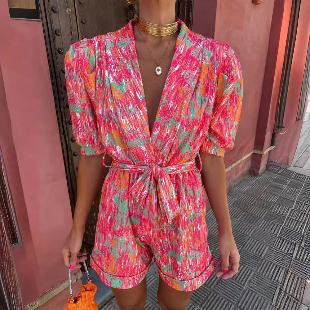 Christa | Taillierter Playsuit