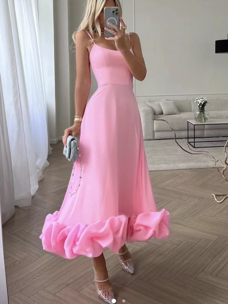Violet | Elegantes Rüschenkleid