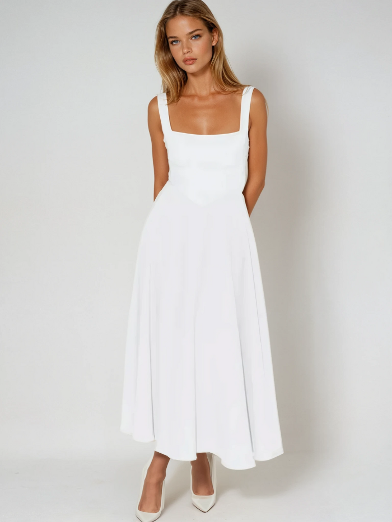 Lucinda | Kleid mit purpurroter Eleganz