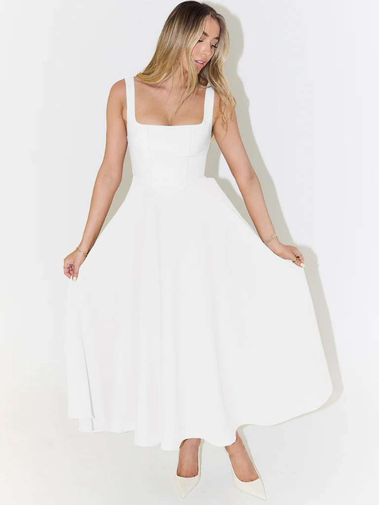Lucinda | Kleid mit purpurroter Eleganz