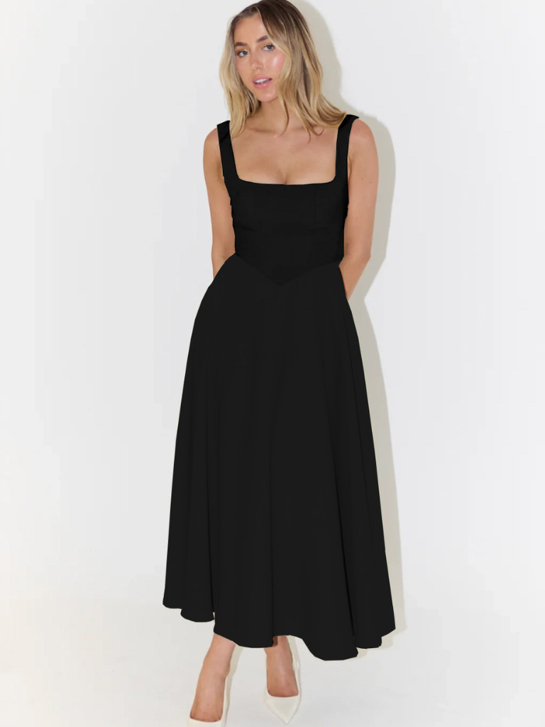 Lucinda | Kleid mit purpurroter Eleganz