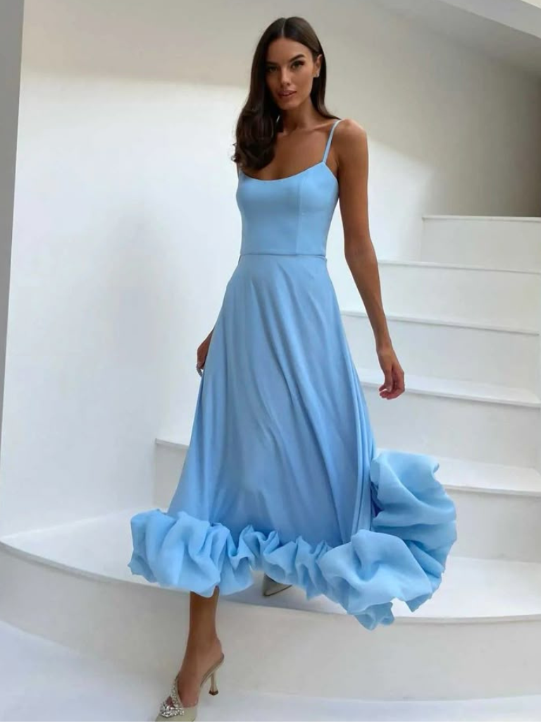 Violet | Elegantes Rüschenkleid