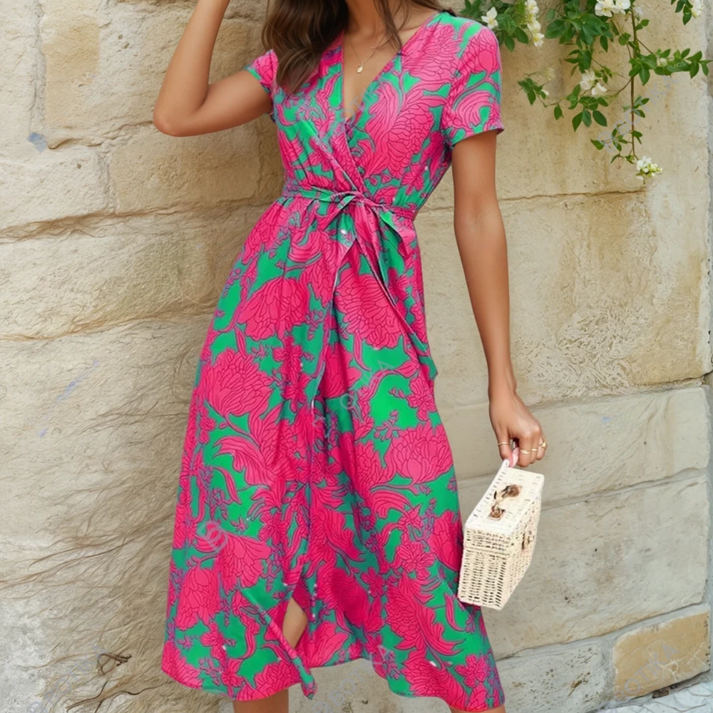 Florence | Buntes, leichtes und elegantes Kleid