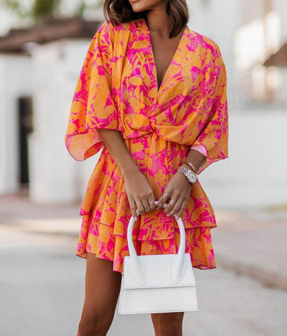 Valeria | Bohemian Blumen-Minidress