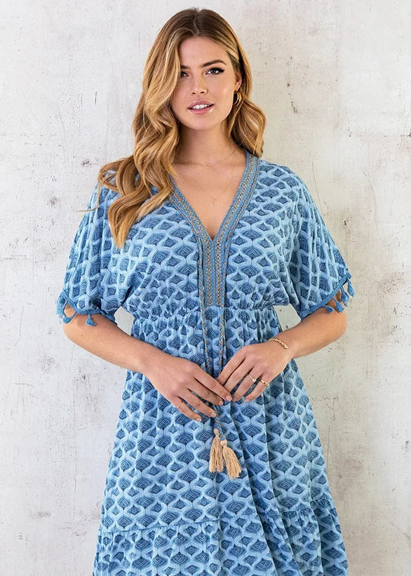 Ella | Bequemes, locker sitzendes Midikleid