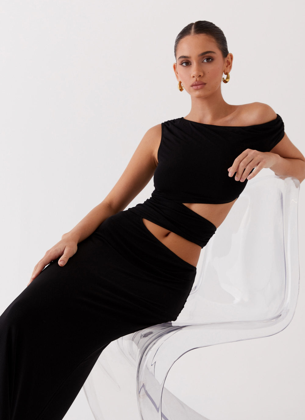 Marlie | Maxikleid mit Rüschen