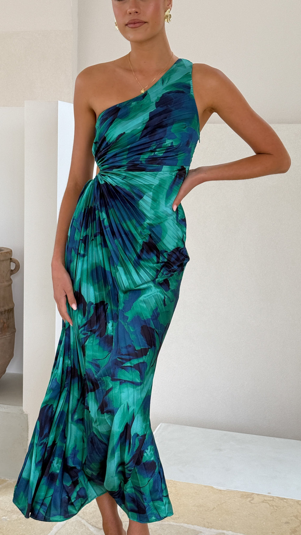 Sienna | Elegantes Maxi-Kleid mit Cut-Out