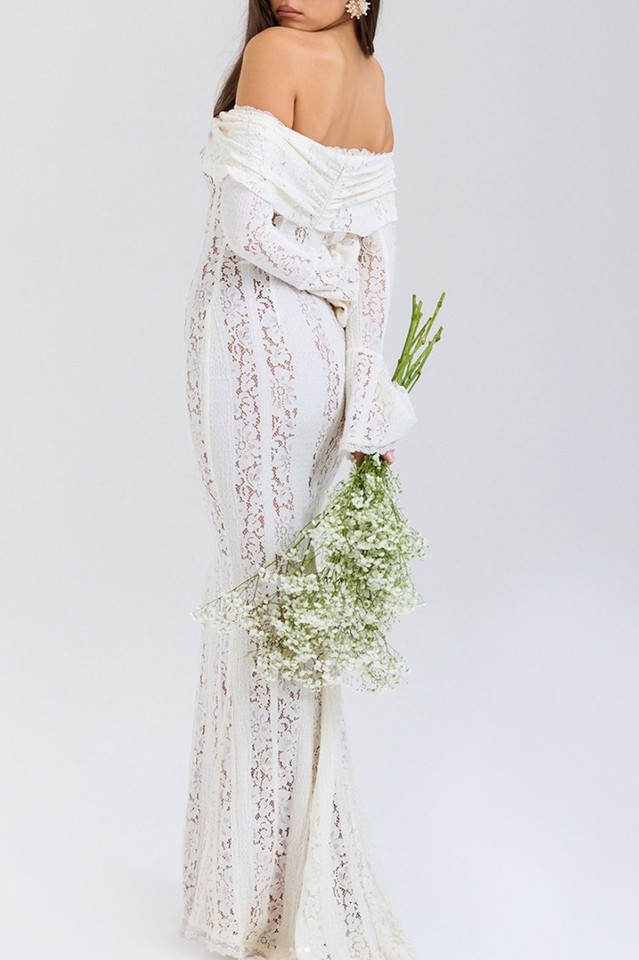 Lena | Maxikleid mit Details
