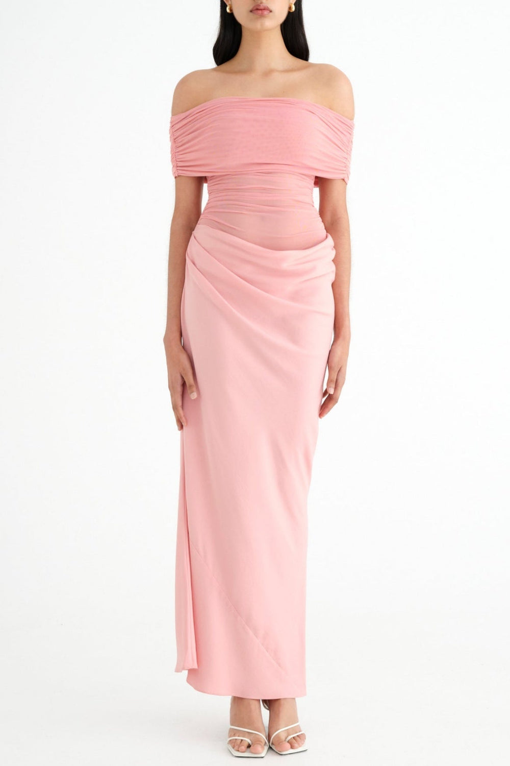 Lydia | Maxikleid mit drapiertem Rücken