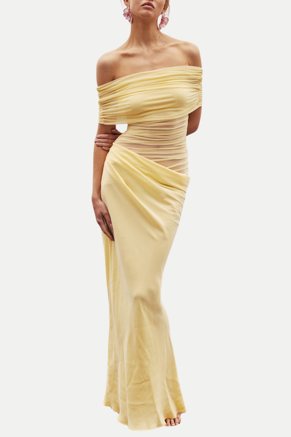 Lydia | Maxikleid mit drapiertem Rücken