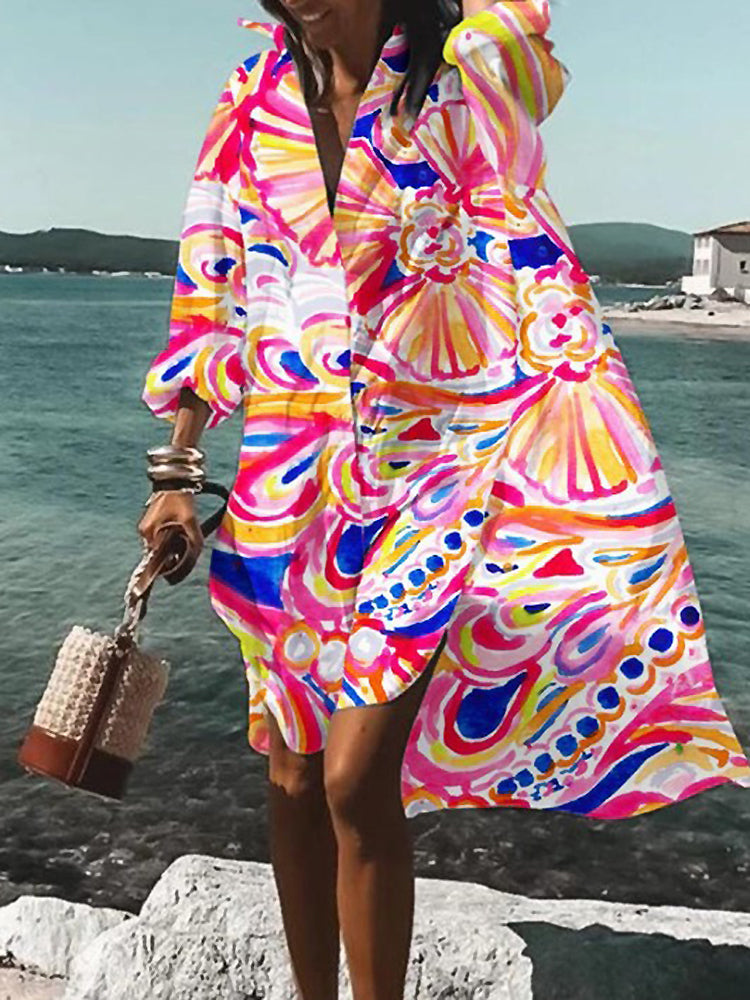 Zanira | Kleid mit Knopfleiste