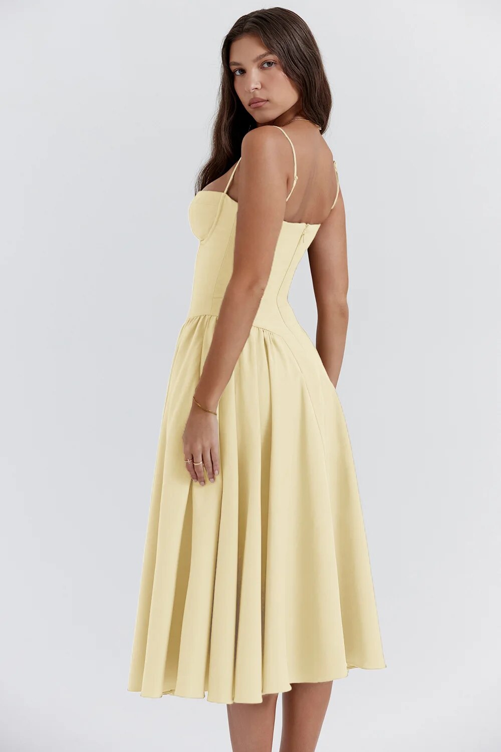 Michaela | Ärmelloses Midikleid