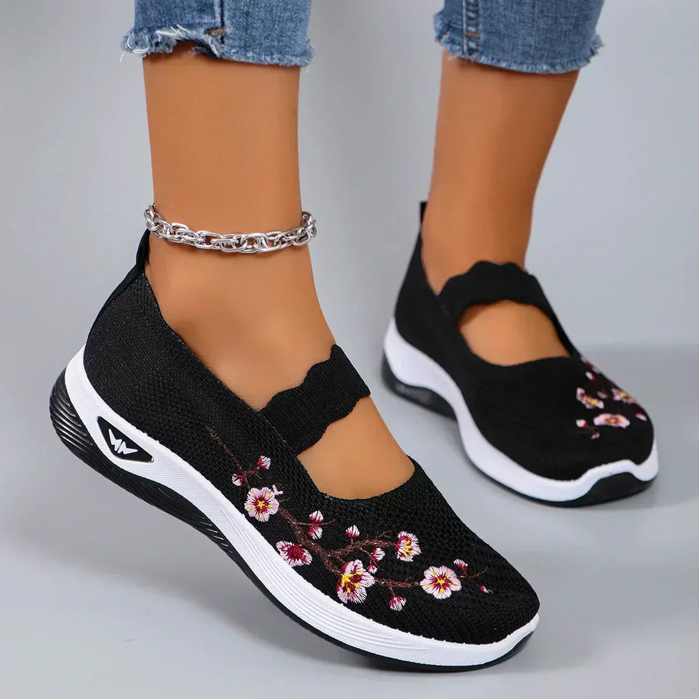 Amethyst | Bestickte Komfort-Slip-Ons