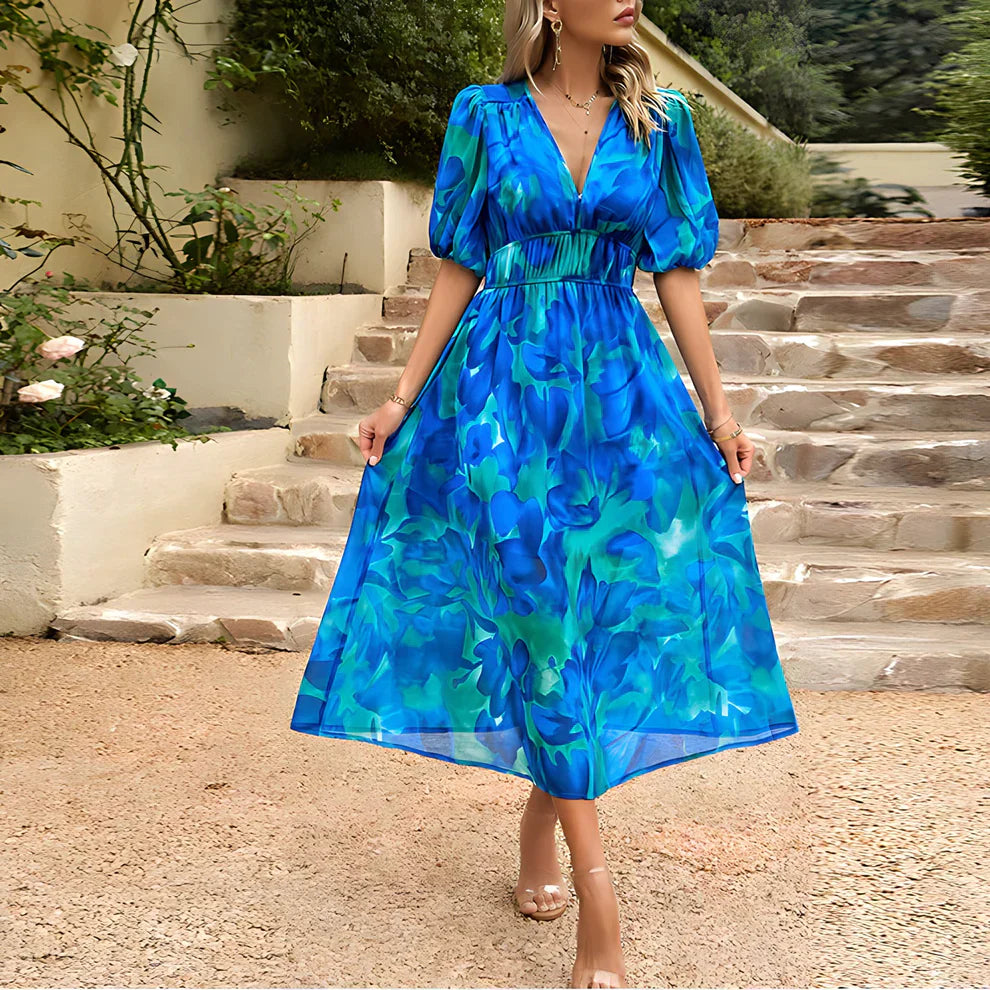 Constança | Gemustertes Midikleid