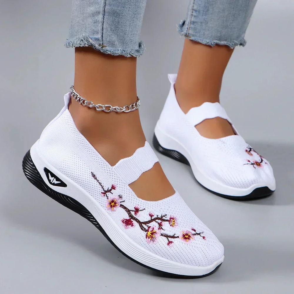 Amethyst | Bestickte Komfort-Slip-Ons